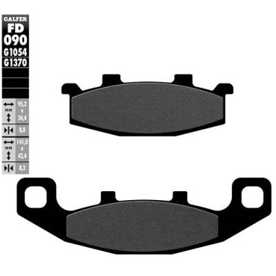 Plaquettes de frein frittées GALFER FD090G1370