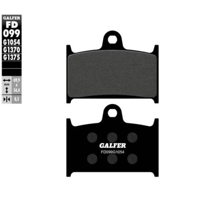 Plaquettes de frein frittées GALFER FD099G1370