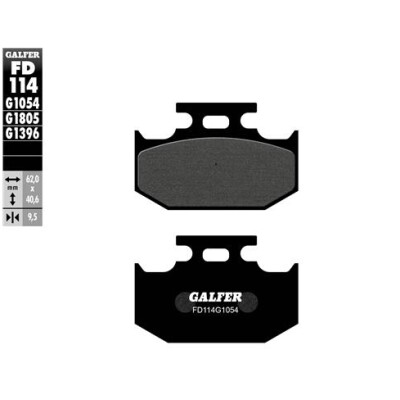 Tampons semi-métalliques GALFER FD114G1054
