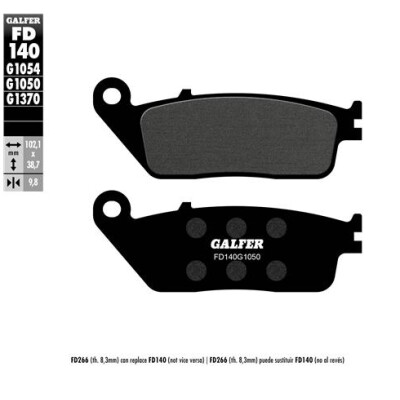 Plaquettes de frein frittées GALFER FD140G1370