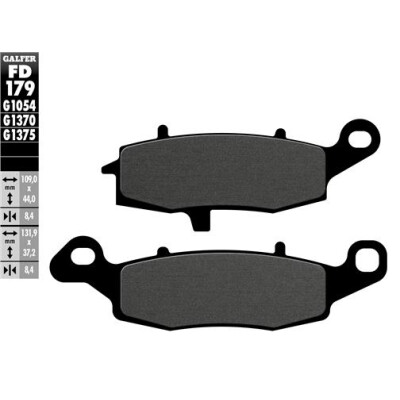 Plaquettes de frein frittées GALFER FD179G1370