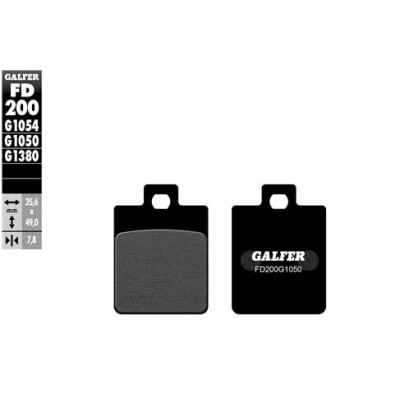 Plaquettes de frein pour scooter GALFER FD200G1380