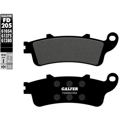 Plaquettes de frein sport frittées GALFER FD205G1375