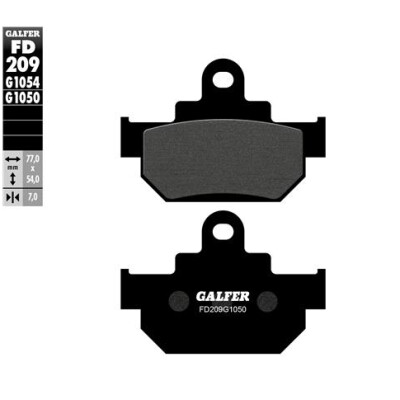 Plaquettes de frein pour scooter GALFER FD209G1050