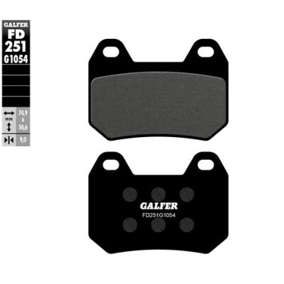 Tampons semi-métalliques GALFER FD251G1054