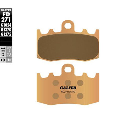 Plaquettes de frein frittées GALFER FD271G1370