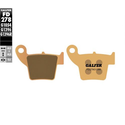 Plaquettes de frein tout-terrain frittées GALFER FD278G1396