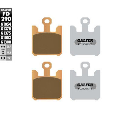 Plaquettes de frein sport frittées GALFER FD290G1375