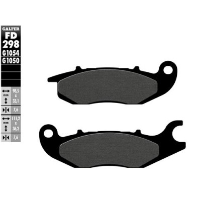 Plaquettes de frein pour scooter GALFER FD298G1050