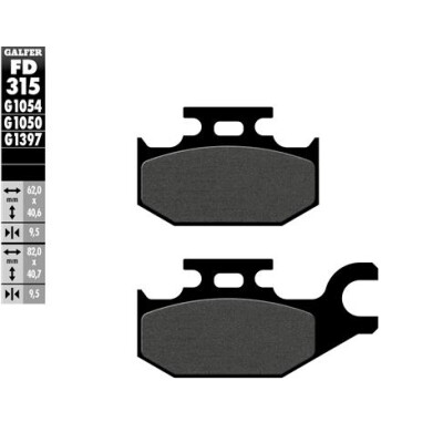 Plaquettes de frein pour scooter GALFER FD315G1050