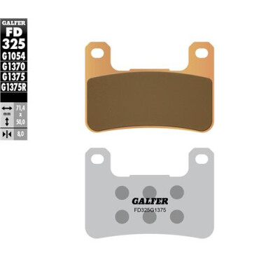 Plaquettes de frein sport frittées GALFER FD325G1375
