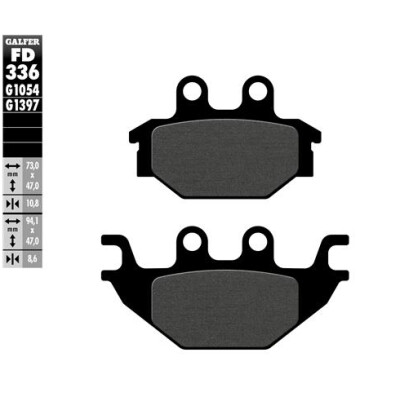 Plaquettes de frittage quadruples GALFER FD336G1397