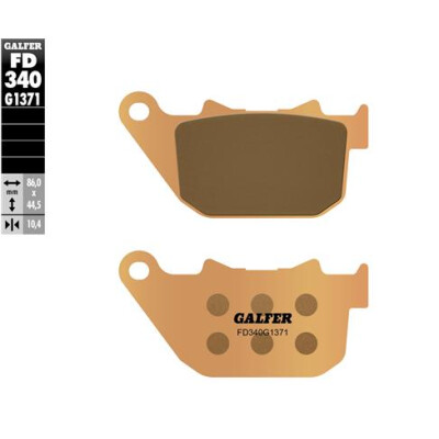 Plaquettes de frein frittées GALFER FD340G1371