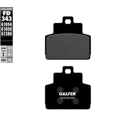 Plaquettes de frein pour scooter GALFER FD343G1380