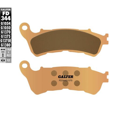 Plaquettes de frein frittées GALFER FD344G1370