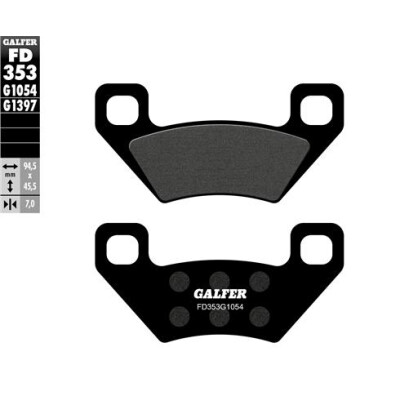 Tampons semi-métalliques GALFER FD353G1054