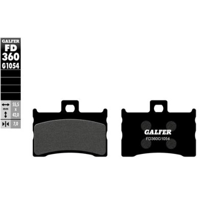Tampons semi-métalliques GALFER FD360G1054
