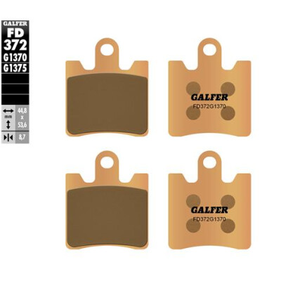 Plaquettes de frein frittées GALFER FD372G1370