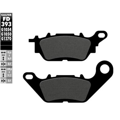 Tampons semi-métalliques GALFER FD393G1054