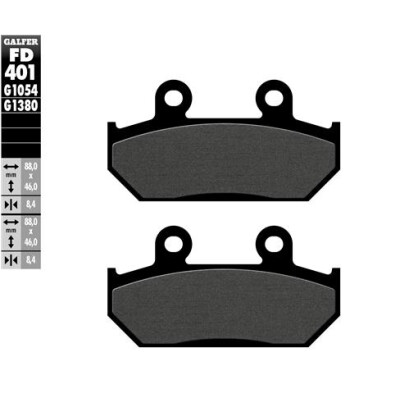 Plaquettes de frein pour scooter GALFER FD401G1380