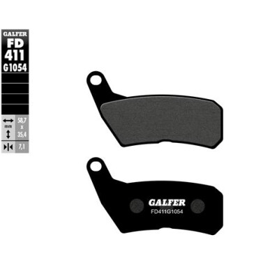 Tampons semi-métalliques GALFER FD411G1054