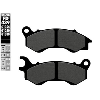 Plaquettes de frein pour scooter GALFER FD439G1050