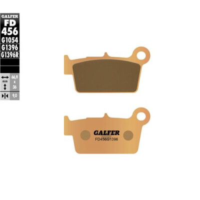 Plaquettes de frein tout-terrain frittées GALFER FD456G1396