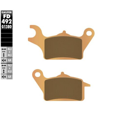 Plaquettes de frein pour scooter GALFER FD492G1380