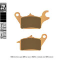 Plaquettes de frein pour scooter GALFER FD493G1380