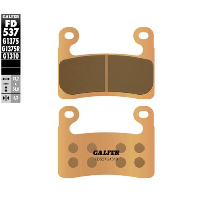 Plaquettes de frein de course frittées GALFER FD537G1310