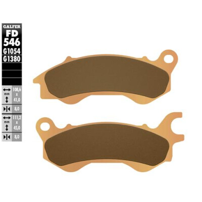 Plaquettes de frein pour scooter GALFER FD546G1380