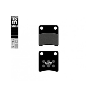 PLAQUETTES DE FREIN SEMI-MÉTALLIQUES GALFER FD571G1054