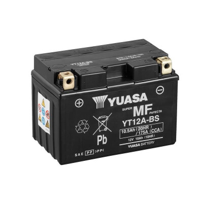 Batterie moto Yuasa YT12A-BS MF 10,5 Ah