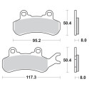 PLAQUETTES DE FREIN BREMBO 07GR91SX