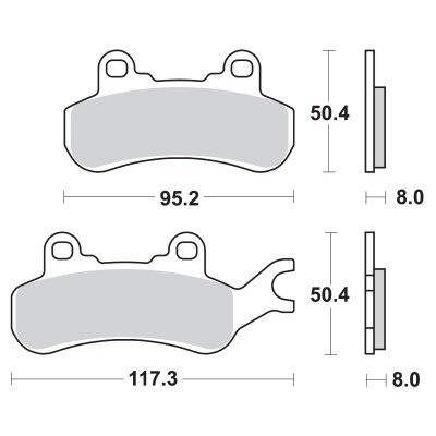 PLAQUETTES DE FREIN BREMBO 07GR91SX
