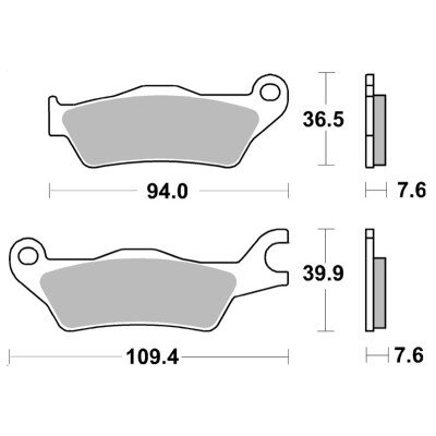 PLAQUETTES DE FREIN BREMBO 07SU33SA