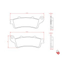 J. PLAQUETTES DE FREIN BR3023 BRENTA