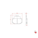 J. PLAQUETTE DE FREIN BR3024 BRENTA