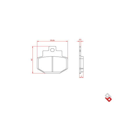 J. PLAQUETTE DE FREIN BR3024 BRENTA