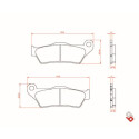 J. PLAQUETTES DE FREIN BR3027 BRENTA