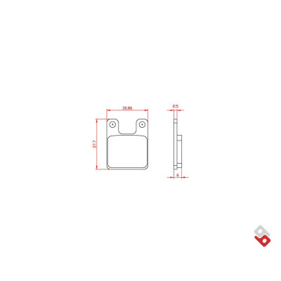 J. PLAQUETTE DE FREIN BR3033 BRENTA