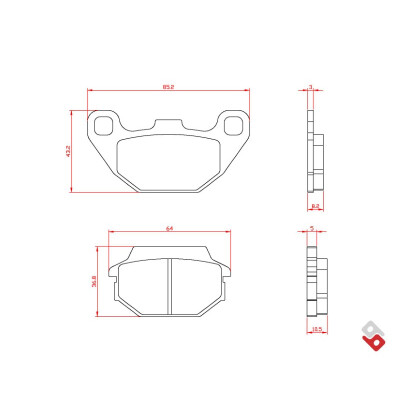 J.BRAKE PASS BR3049 BRENTA