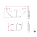 J. PLAQUETTES DE FREIN BR3061 BRENTA