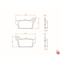 J. PLAQUETTES DE FREIN BR3101 BRENTA