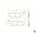 J. PLAQUETTES DE FREIN BR3105 BRENTA