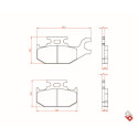 J. PLAQUETTE DE FREIN BR3109 BRENTA