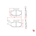 J. PLAQUETTES DE FREIN BR3111 BRENTA