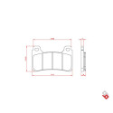 J. PLAQUETTE DE FREIN BR3116 BRENTA