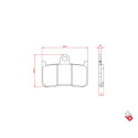 J. PLAQUETTES DE FREIN BR3120 BRENTA