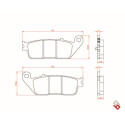 J. PLAQUETTES DE FREIN BR3140 BRENTA
